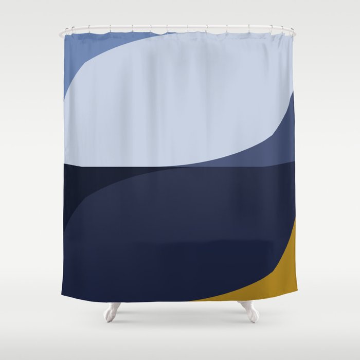 Almond Abstract XVIII Shower Curtain Gallery Image 1