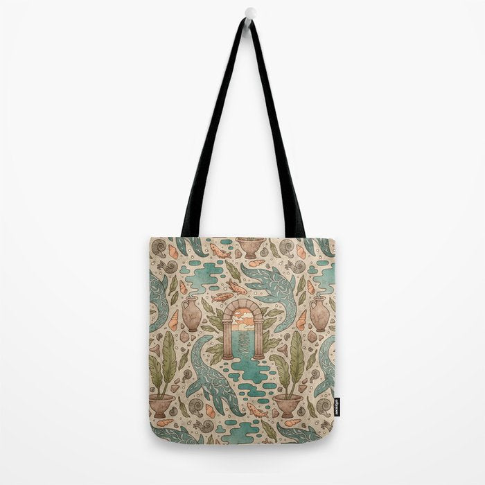 Paradise Panthalassa | Natural History Fantasy Art Tote Bag Gallery Image 2
