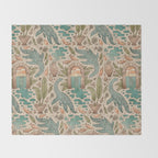Paradise Panthalassa | Natural History Fantasy Art Throw Blanket Gallery Image 2