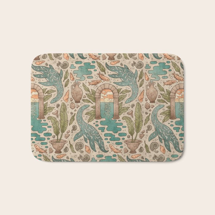 Paradise Panthalassa | Natural History Fantasy Art Bath Mat Gallery Image 1