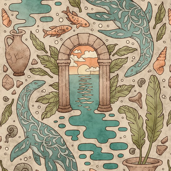 Paradise Panthalassa | Natural History Fantasy Art Coffee Mug Gallery Image 2