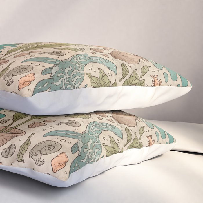 Paradise Panthalassa | Natural History Fantasy Art Pillow Sham Gallery Image 3