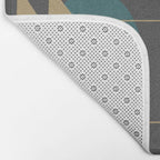 Mid Century Modern Atomic in Grey Bath Mat Gallery Image 2