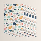 WILD WHIMS Abstract Watercolor Brush Strokes Wrapping Paper Gallery Image 3