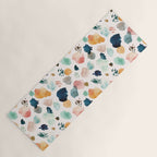 WILD WHIMS Abstract Watercolor Brush Strokes Yoga Mat Gallery Image 1