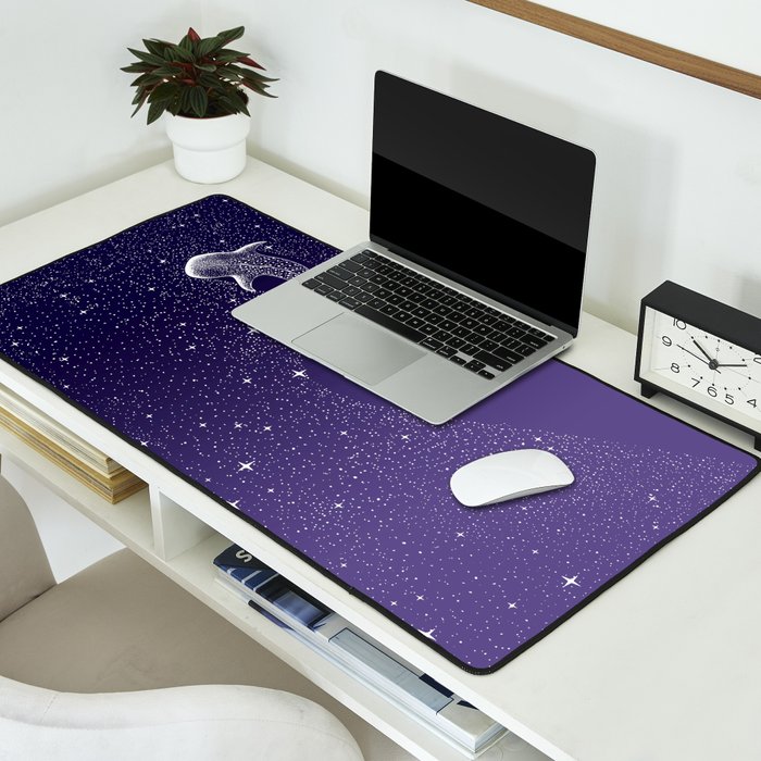 Star Eater - space from Dark Blue to Purple Desk Mat Gallery Image 2