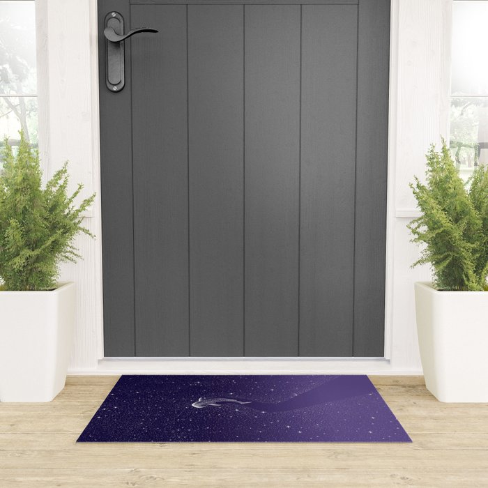 Star Eater - space from Dark Blue to Purple Welcome Mat Gallery Image 3