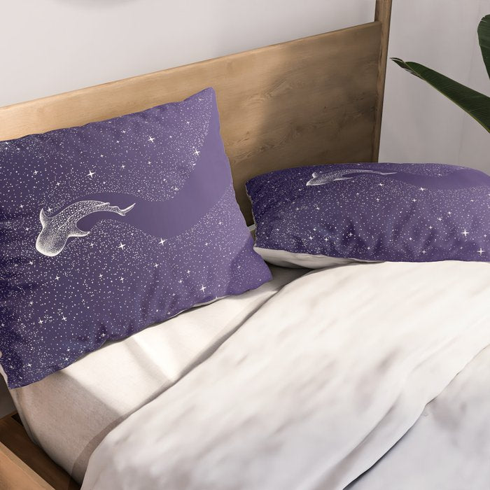Star Eater - space from Dark Blue to Purple Pillow Sham Gallery Image 2