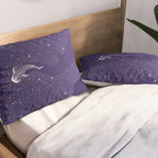 Star Eater - space from Dark Blue to Purple Pillow Sham Gallery Image 2
