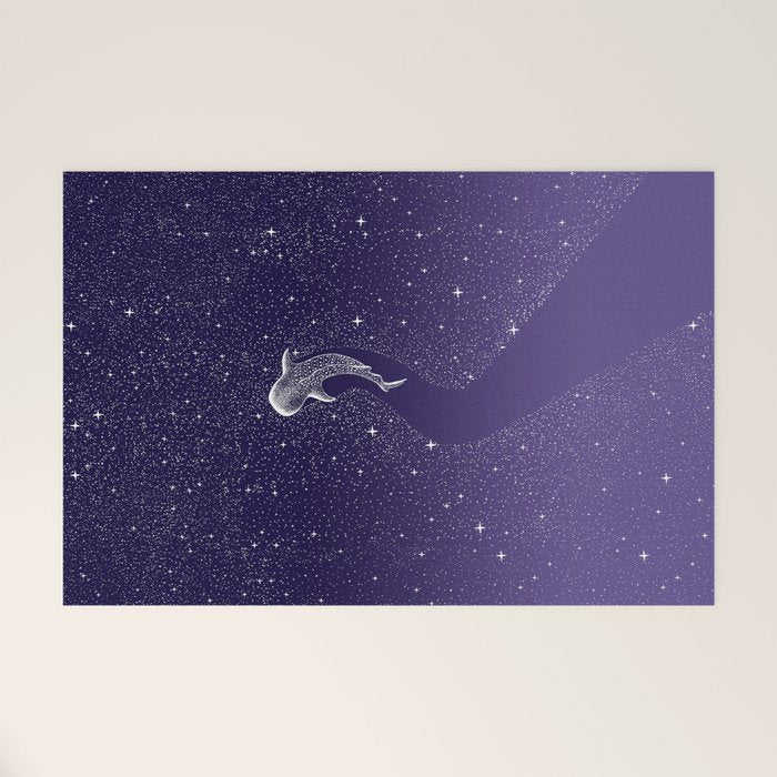 Star Eater - space from Dark Blue to Purple Welcome Mat Gallery Image 1