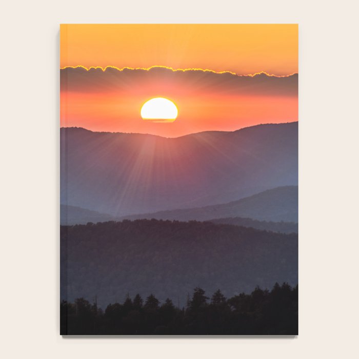 Smoky Mountain National Park Sunset - 19/365 Notebook Gallery Image 4