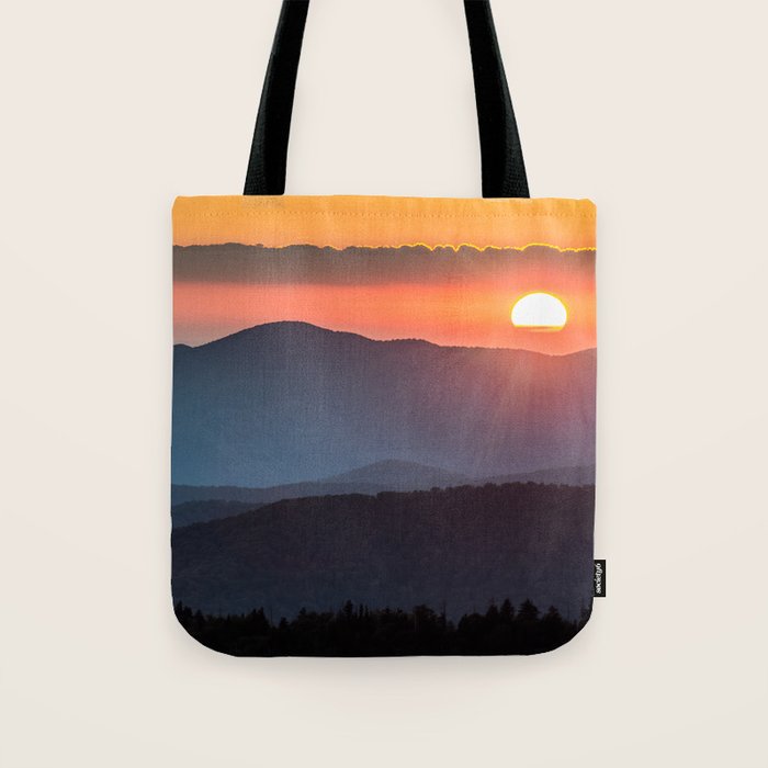 Smoky Mountain National Park Sunset - 19/365 Tote Bag Gallery Image 1