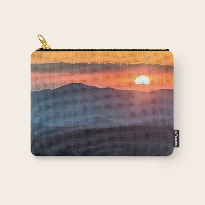 Smoky Mountain National Park Sunset - 19/365 Carry All Pouch Gallery Image 1