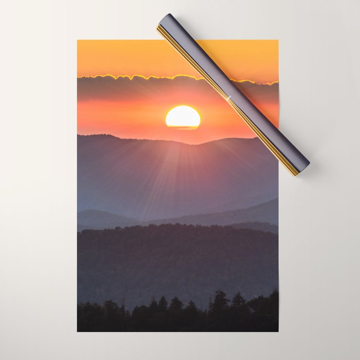 Smoky Mountain National Park Sunset - 19/365 Wrapping Paper Gallery Image 1