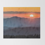 Smoky Mountain National Park Sunset - 19/365 Throw Blanket Gallery Image 2