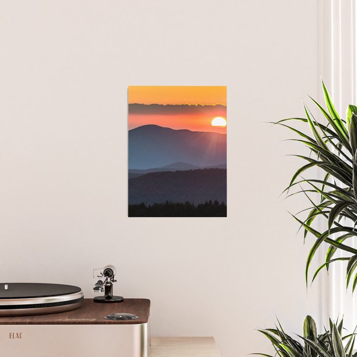 Smoky Mountain National Park Sunset - 19/365 Poster Gallery Image 2
