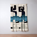 Modern Abstract Shapes 102 Window Curtain Gallery Image 3