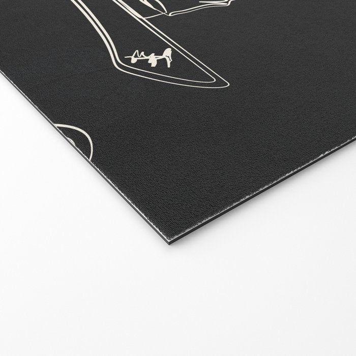 Minimal Snowboarders Line Art 1 Welcome Mat Gallery Image 2