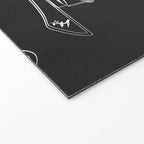 Minimal Snowboarders Line Art 1 Welcome Mat Gallery Image 2