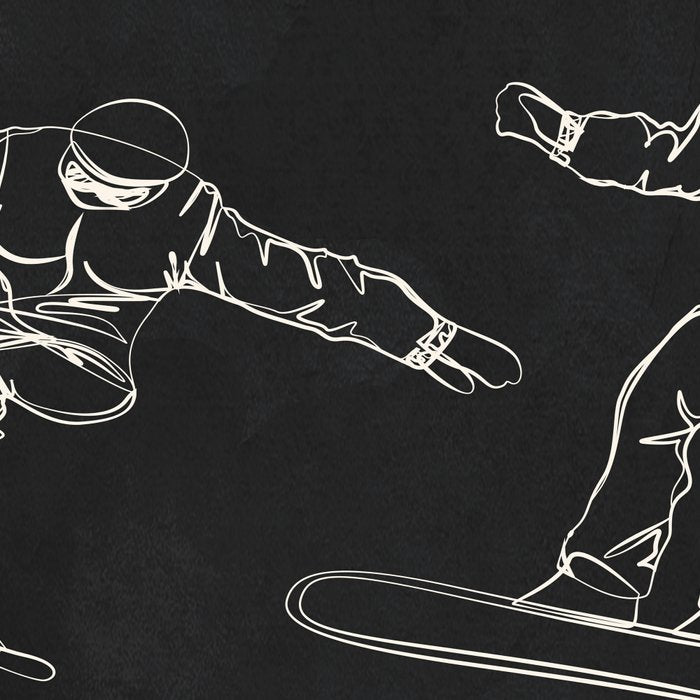 Minimal Snowboarders Line Art 1 Coffee Mug Gallery Image 2