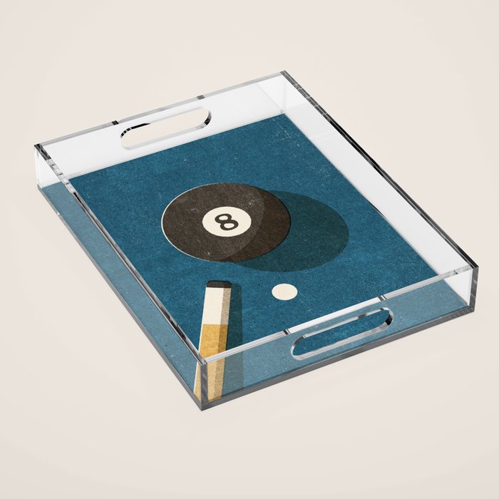 BILLIARDS / Ball 8 Acrylic Tray