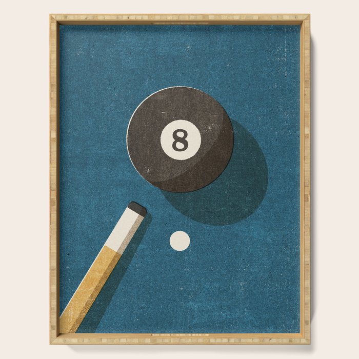 BILLIARDS / Ball 8 Serving Tray Gallery Image 1