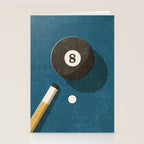BILLIARDS / Ball 8 Stationery Card Gallery Image 2