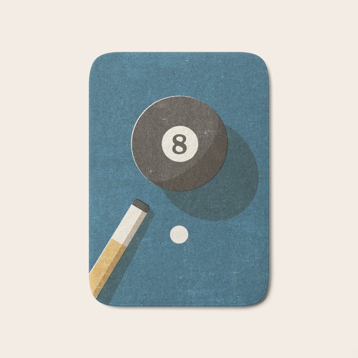 BILLIARDS / Ball 8 Bath Mat Gallery Image 1