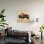 Bison Whisper Wood Wall Art Gallery Image 2