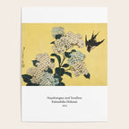 Hydrangea and Swallow by Katsushia Hokusai Poster Gallery Image 4