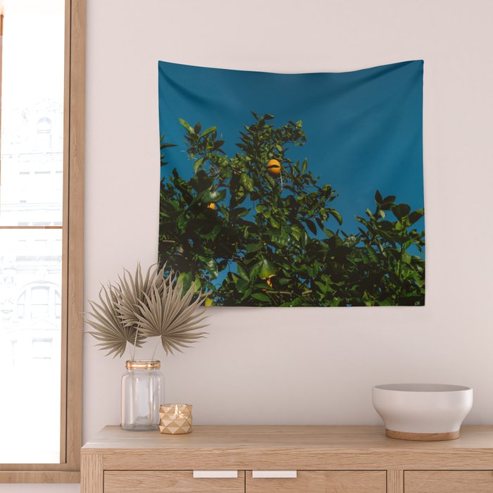 California Orange Tree III Wall Tapestry Gallery Image 2