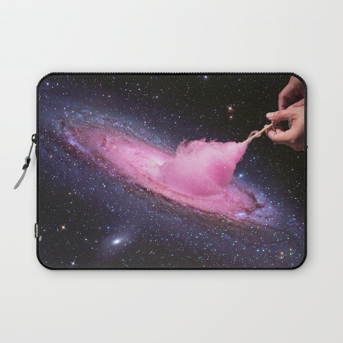 Cosmic Cotton Candy - Pink Stardust Laptop Sleeve Gallery Image 1