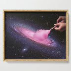 Cosmic Cotton Candy - Pink Stardust Serving Tray Gallery Image 1