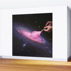 Cosmic Cotton Candy - Pink Stardust Wall Mural Gallery Image 2