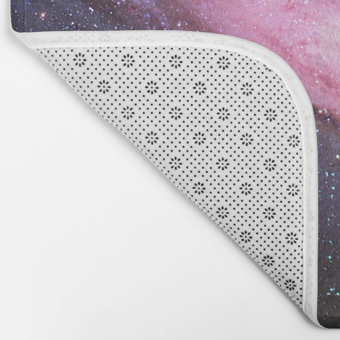 Cosmic Cotton Candy - Pink Stardust Bath Mat Gallery Image 2