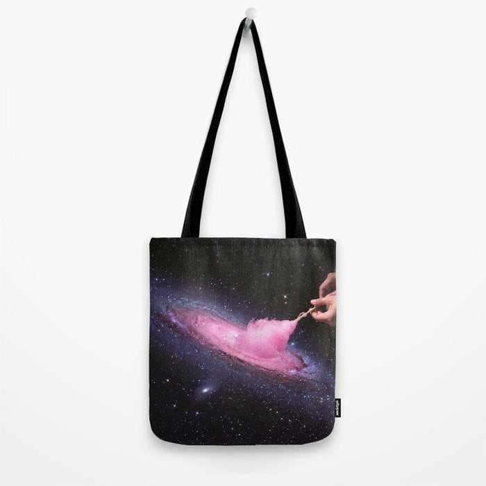 Cosmic Cotton Candy - Pink Stardust Tote Bag Gallery Image 2