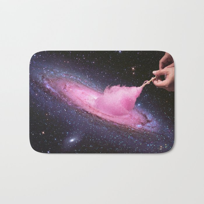 Cosmic Cotton Candy - Pink Stardust Bath Mat Gallery Image 1