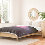 Cosmic Cotton Candy - Pink Stardust Duvet Cover Gallery Image 2