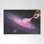 Cosmic Cotton Candy - Pink Stardust Welcome Mat Gallery Image 1