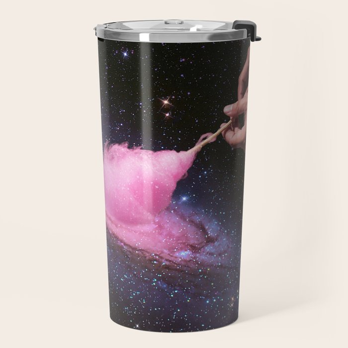 Cosmic Cotton Candy - Pink Stardust Travel Mug Gallery Image 2