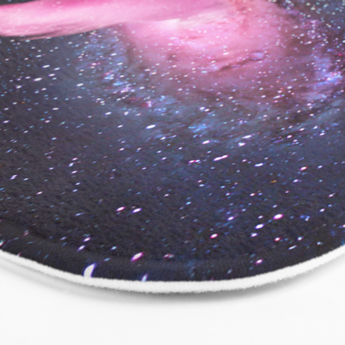 Cosmic Cotton Candy - Pink Stardust Bath Mat Gallery Image 3