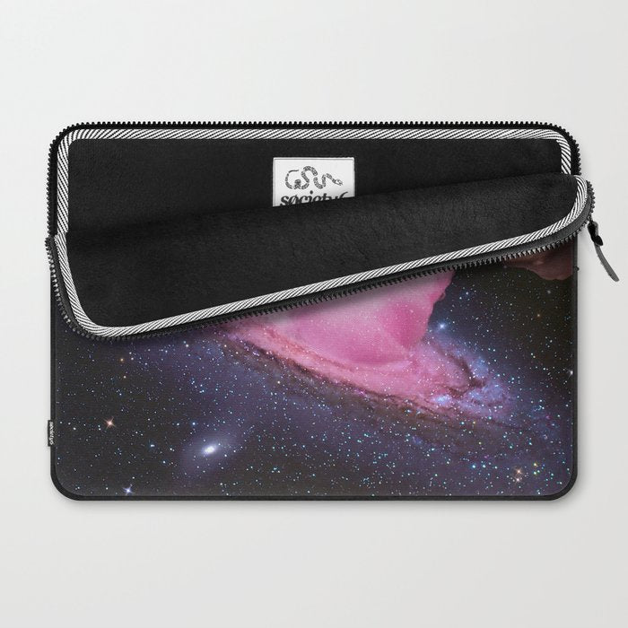 Cosmic Cotton Candy - Pink Stardust Laptop Sleeve Gallery Image 2