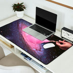 Cosmic Cotton Candy - Pink Stardust Desk Mat Gallery Image 2