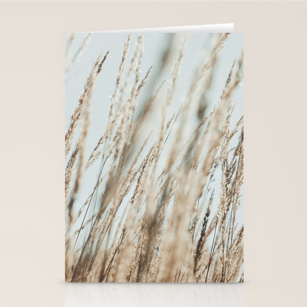 Wandering Through an Autumn Day x nature environmental photograph mint green blue Stationery Card Gallery Image 1
