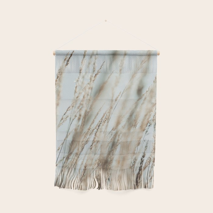Wandering Through an Autumn Day x nature environmental photograph mint green blue Wall Hanging Gallery Image 1