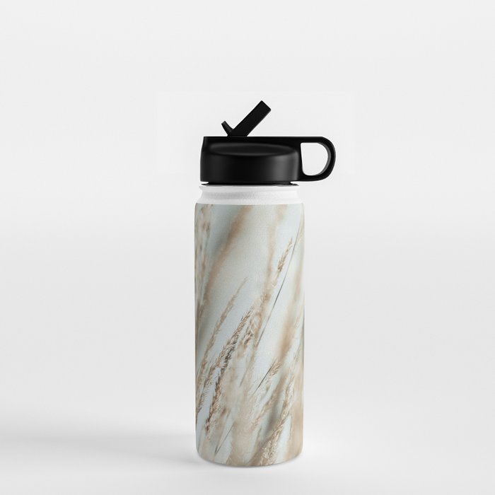 Wandering Through an Autumn Day x nature environmental photograph mint green blue Water Bottle Gallery Image 1
