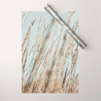 Wandering Through an Autumn Day x nature environmental photograph mint green blue Wrapping Paper Gallery Image 1