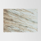 Wandering Through an Autumn Day x nature environmental photograph mint green blue Rug Gallery Image 2