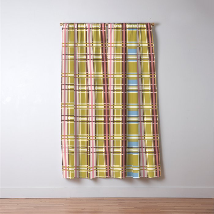 Subtle Plaid Warmth Window Curtain Gallery Image 3