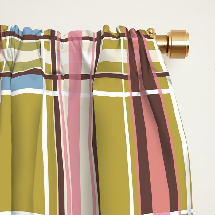 Subtle Plaid Warmth Window Curtain Gallery Image 2
